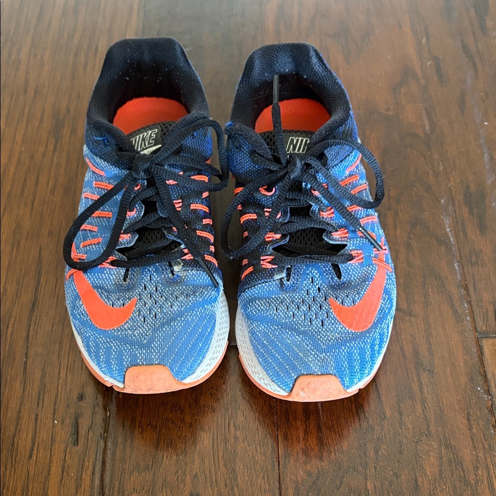 Nike Vibrant Blue and Orange Sneakers
